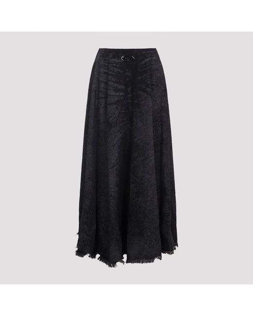 Jupe Diesel Noire Taille 25 (UK 8) - Viscose - Coupe Droite/Crayon - Neuf Sans Étiquettes