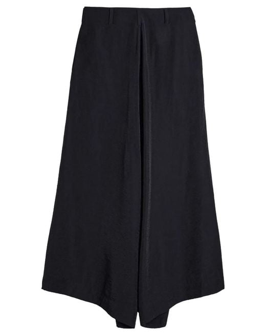 Y-3 Blue 3 Wide Pants With Zipper