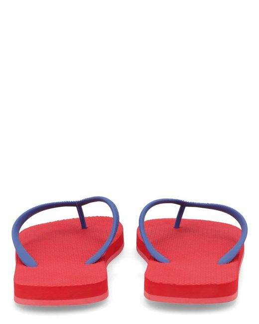 DSquared² Red Flip Plop Slipper With Logo for men