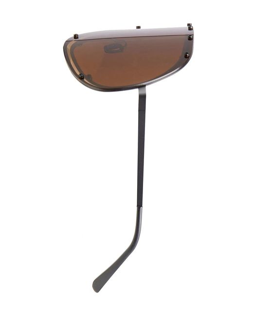 Rick Owens Natural Sunglasses Shield Blk for men