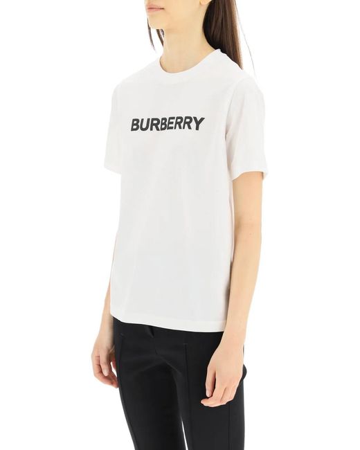 Burberry White Cotton T-Shirt