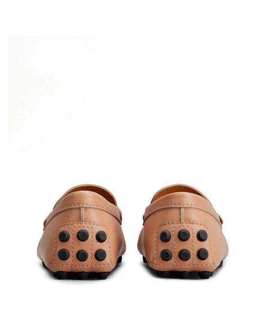 Tod's Brown Gommino Macro 52K Mocassino