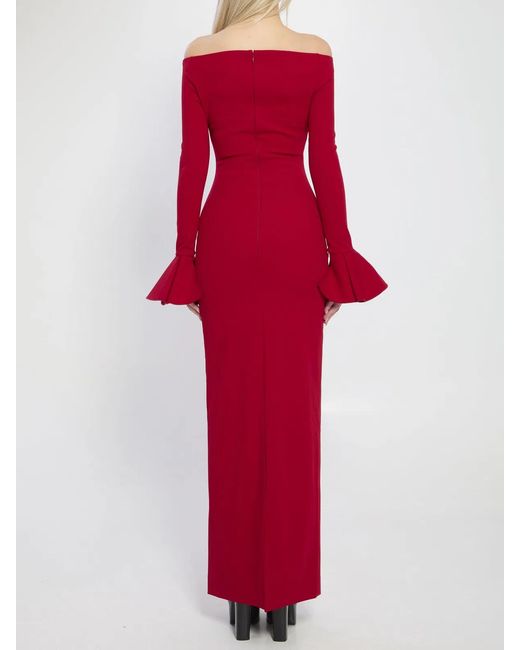 Solace London Red Anica Maxi Dress