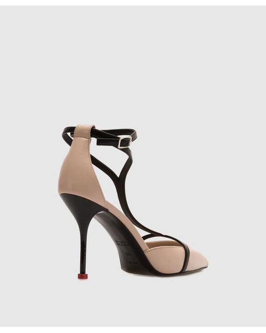 McQueen Metallic Shoe Leather