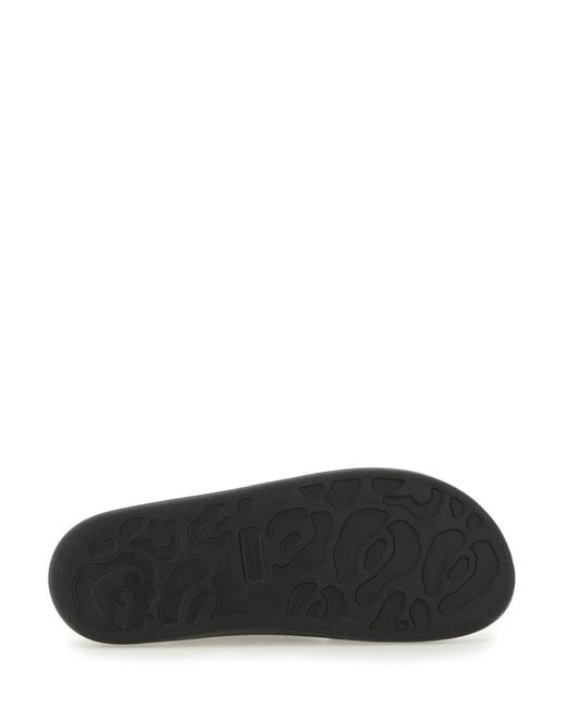 McQueen Black "Hybrid Double Buckle" Sandal for men