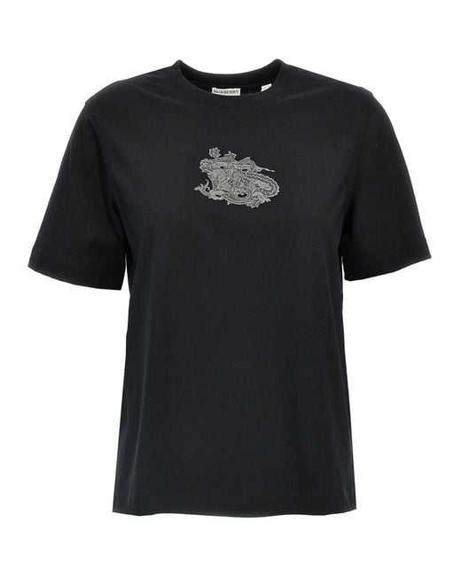 Burberry Black Logo Print T-Shirt