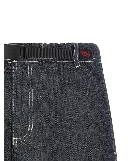 Gramicci Gray 'Japanese Chambray' Bermuda Shorts for men