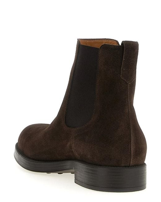 Tod's Brown Chelsea Ankle Boots for men
