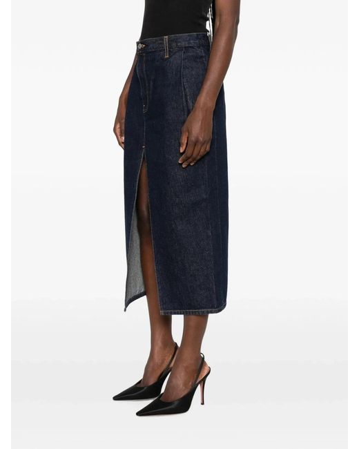 Khaite Blue Anden Skirt