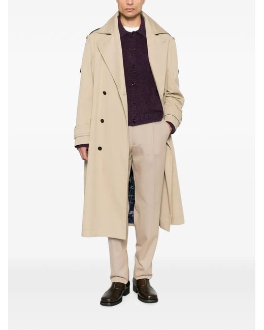 Zegna White Cotton And Wool Trousers for men