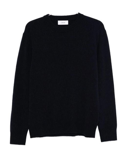 Lardini Blue Wool And Alpaca Blend Sweater for men