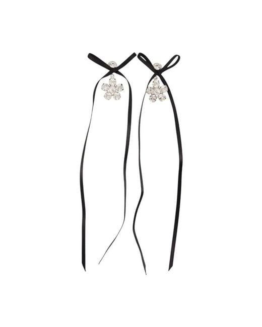 Simone Rocha Metallic Daisy Earrings
