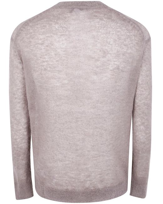 Emporio Armani Brown Round Neck Sweater for men