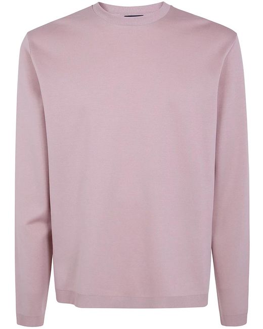 Herno Pink Long Sleeves T-Shirt for men