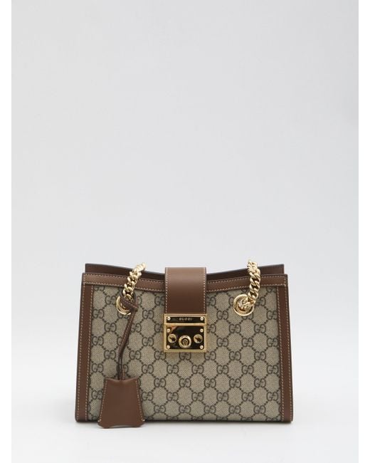 Gucci Gray Padlock Medium Bag