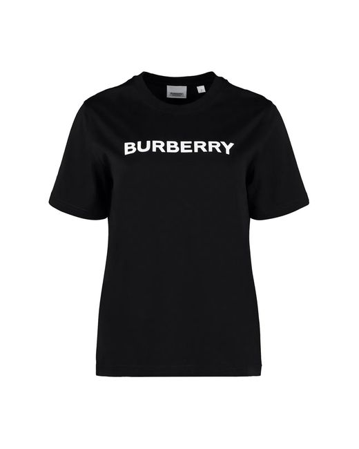 Burberry Black Logo Cotton T-Shirt