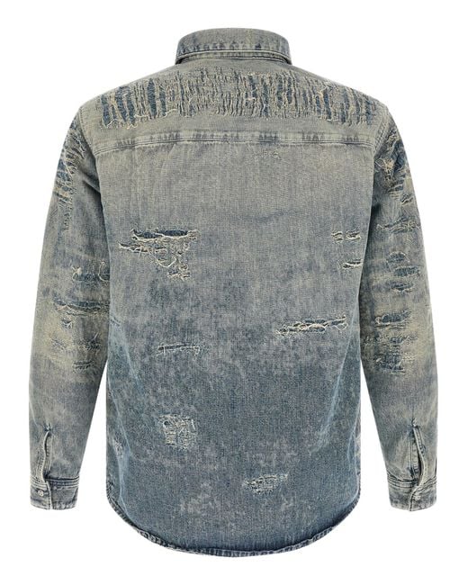 DIESEL Gray 'D-Simply' Shirt for men