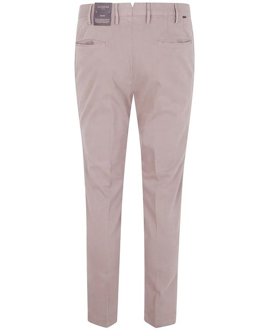 Incotex Brown Regular Trousers for men