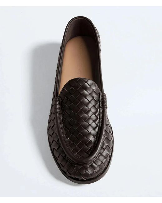 Bottega Veneta Black Loafer Intreccio