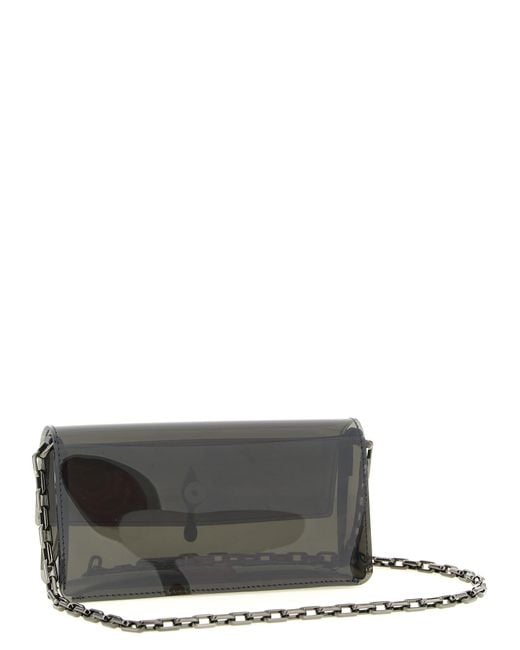 Christian Louboutin Black Clutch With 'Bettina Mini' Strap