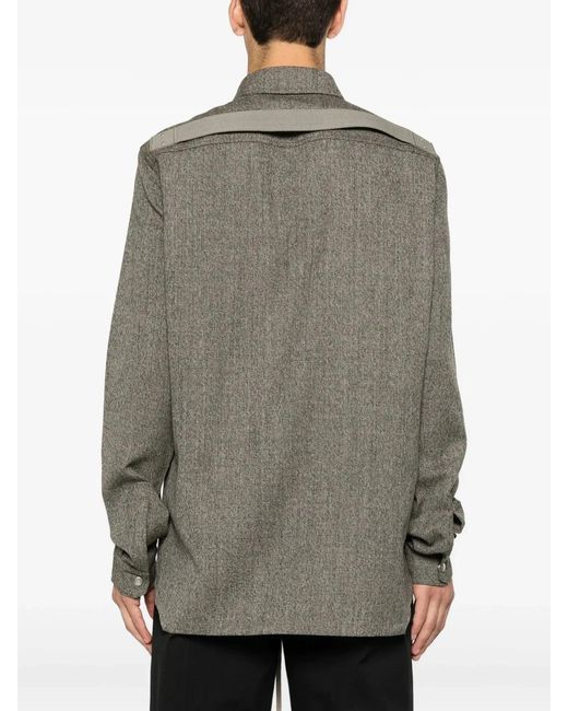 Rick Owens Gray Outershirt for men
