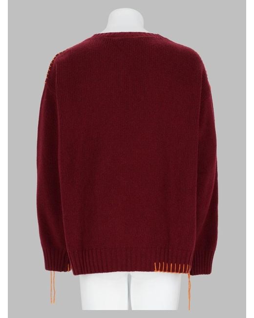 AMISH Red Maglia "Crew Crop" for men
