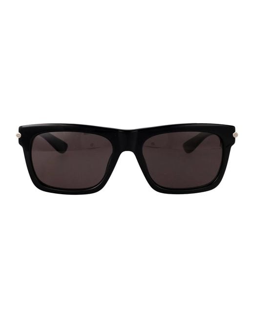McQueen Black Recycled Acetate Sunglasses for men