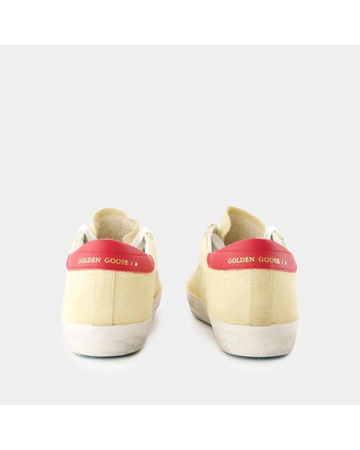 Golden Goose Deluxe Brand Natural Super Star Suede Upper Leather Hee