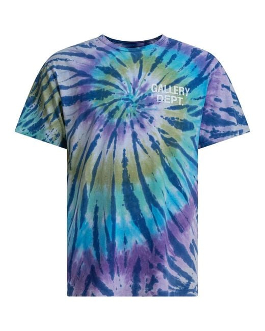 GALLERY DEPT. Blue Cotton T-Shirt for men