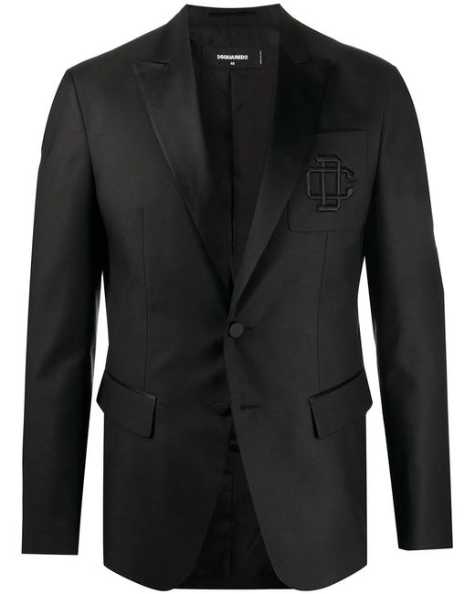 DSquared² Black Logo Esmoquin for men