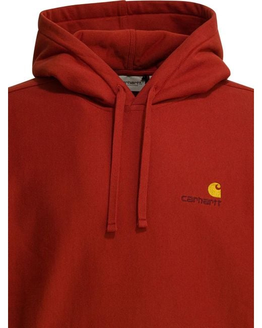 Carhartt Red Cotton Polyester Sweatshirt for men