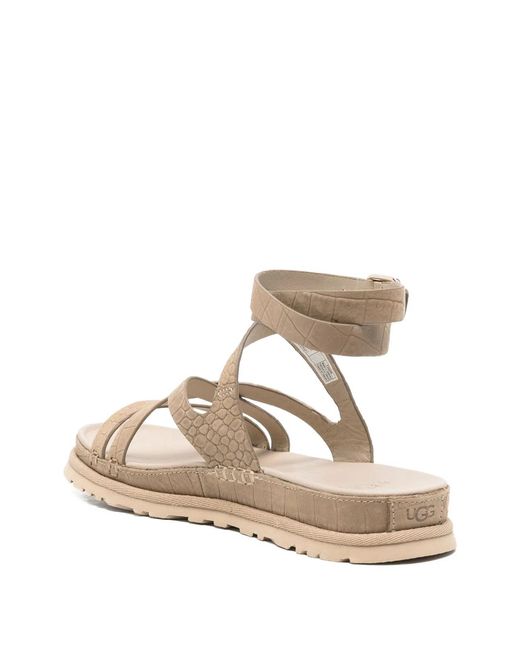 Ugg Natural W Goldengaze Embossed Ankle Wrap
