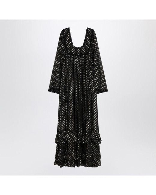 Givenchy Black Maxi Dress With Lightweight Silk Ruffles for men