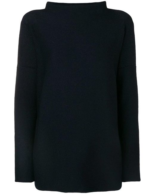 Daniela Gregis Black Wool Turtle-Neck Sweater