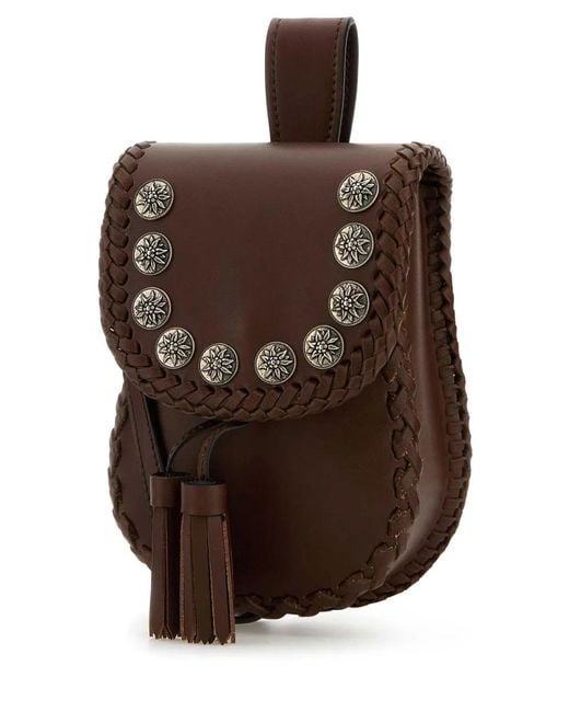 Prada Brown Miniborse