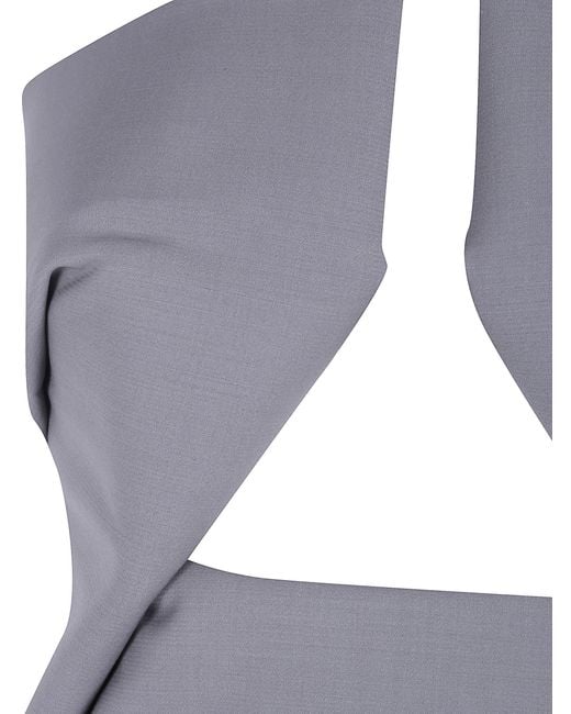Rick Owens Purple "Prong Gown" Dress