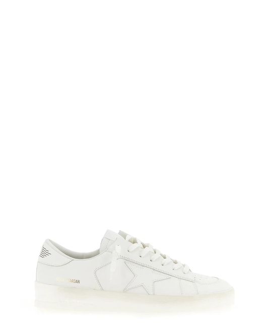 Golden Goose Deluxe Brand White 'Stardan' Sneakers for men