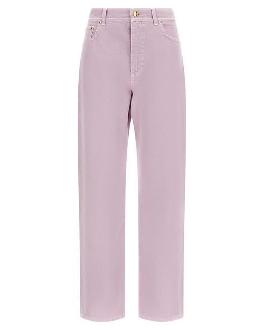 Alberta Ferretti Purple 'Elya Cut' Jeans