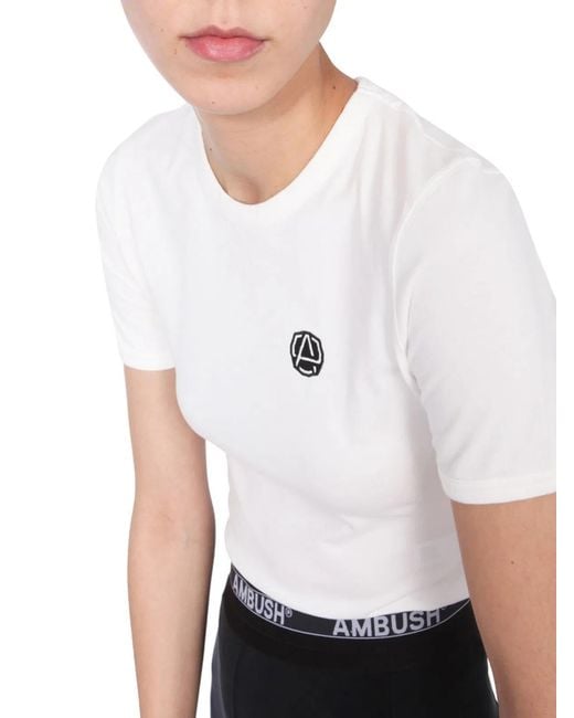 Ambush White Slim Fit Tshirt