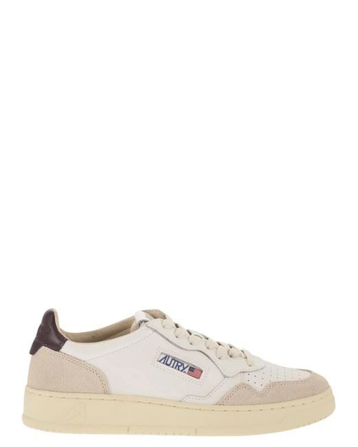 Autry White Medalist Low for men