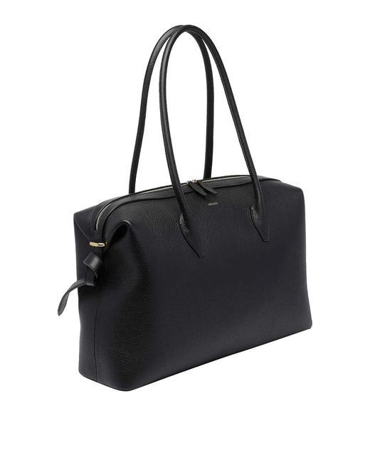 Yuzefi Black Large Brioche Shoulder Bag