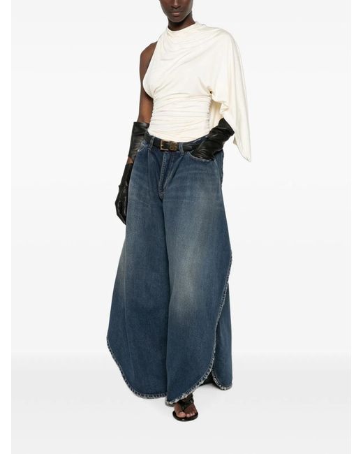 Balenciaga Blue Tulipe Denim Jeans
