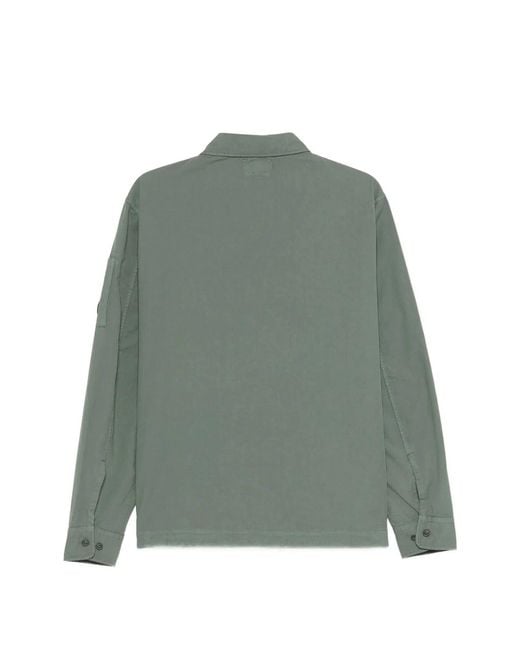 C P Company Green C.P.Company Overshirt Cotton Overshirt for men