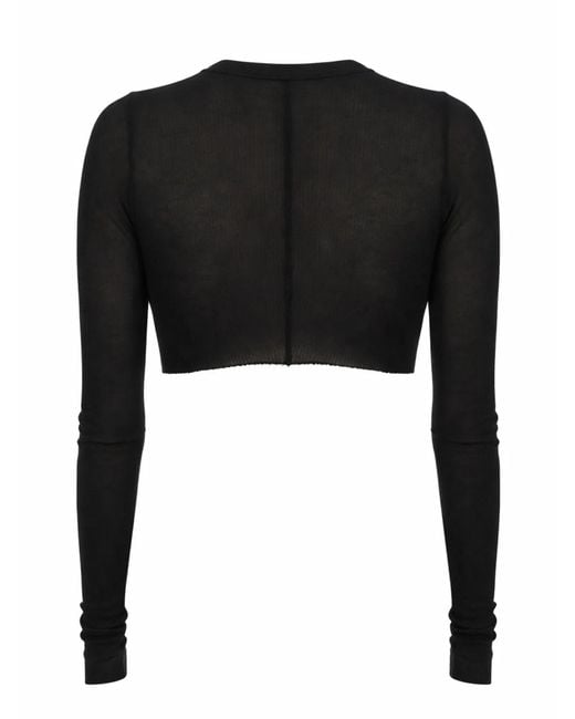 Rick Owens Black Long-Sleeved Top