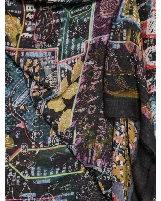 Faliero Sarti Black Collaborazione Con Paolo Fiumi: Stola Art