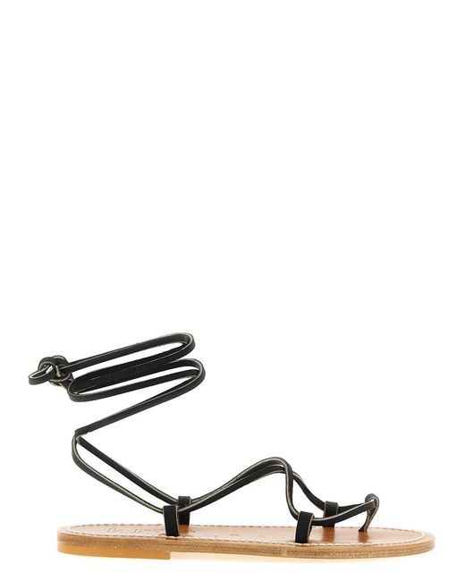 K. Jacques Black 'Bikini' Sandals