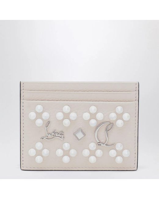 Christian Louboutin White Kios Card Holder