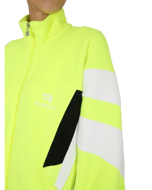 Balenciaga Yellow Giacca Sportiva "Sporty B"