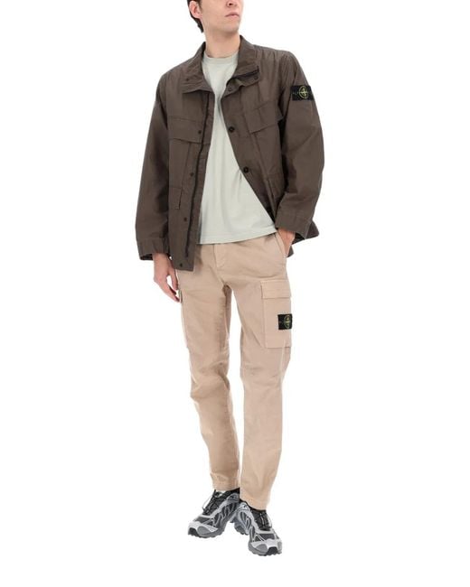 Stone Island Gray Field Jacket for men