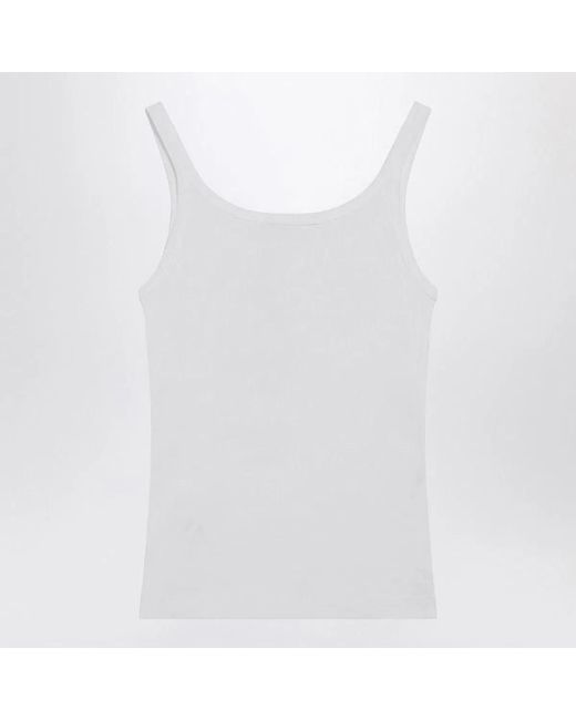 Dolce & Gabbana White Dolce & Gabbana Logo Tank Top